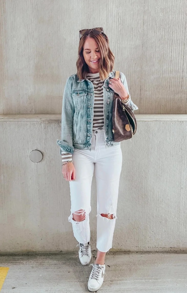 Chic White Jeans Outfits (17)
