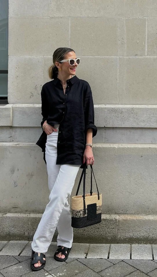 Chic White Jeans Outfits (22)
