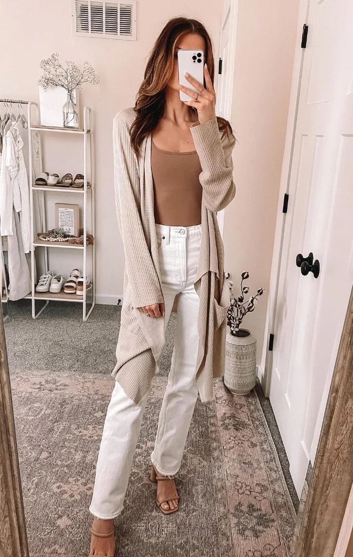 Chic White Jeans Outfits (3)