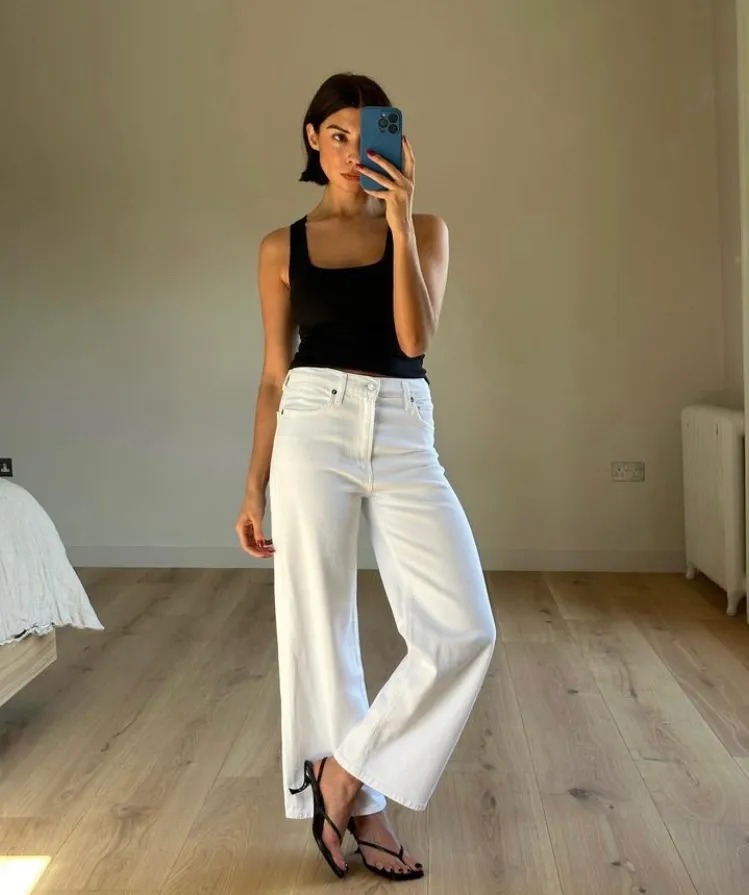 Chic White Jeans Outfits (5)