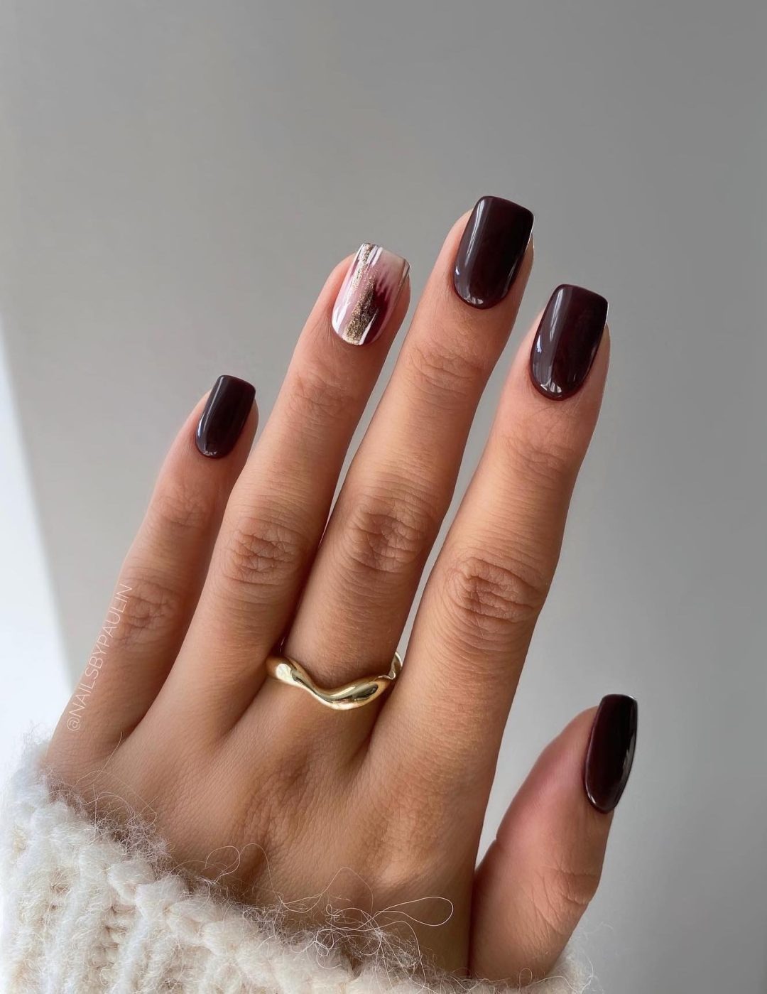 brown nail designs