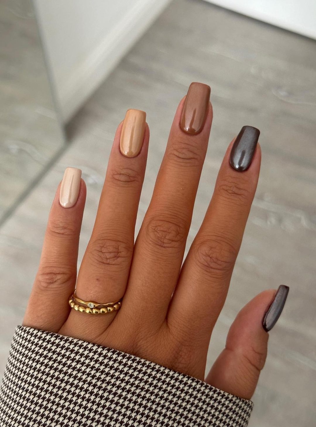 brown nail designs
