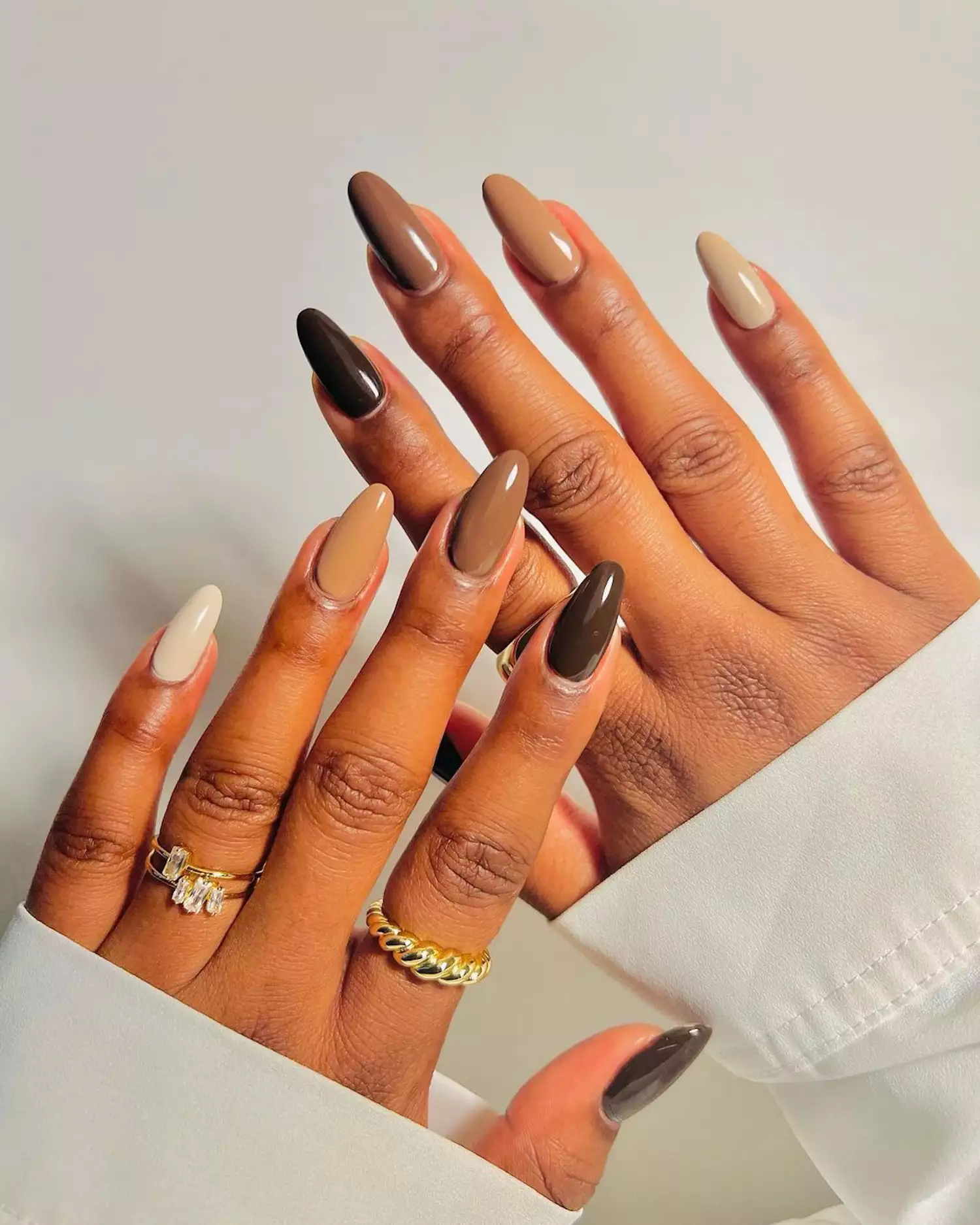 brown nail designs