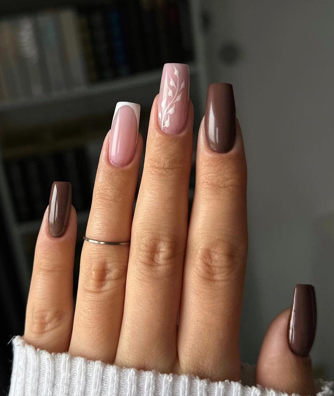 brown nail designs