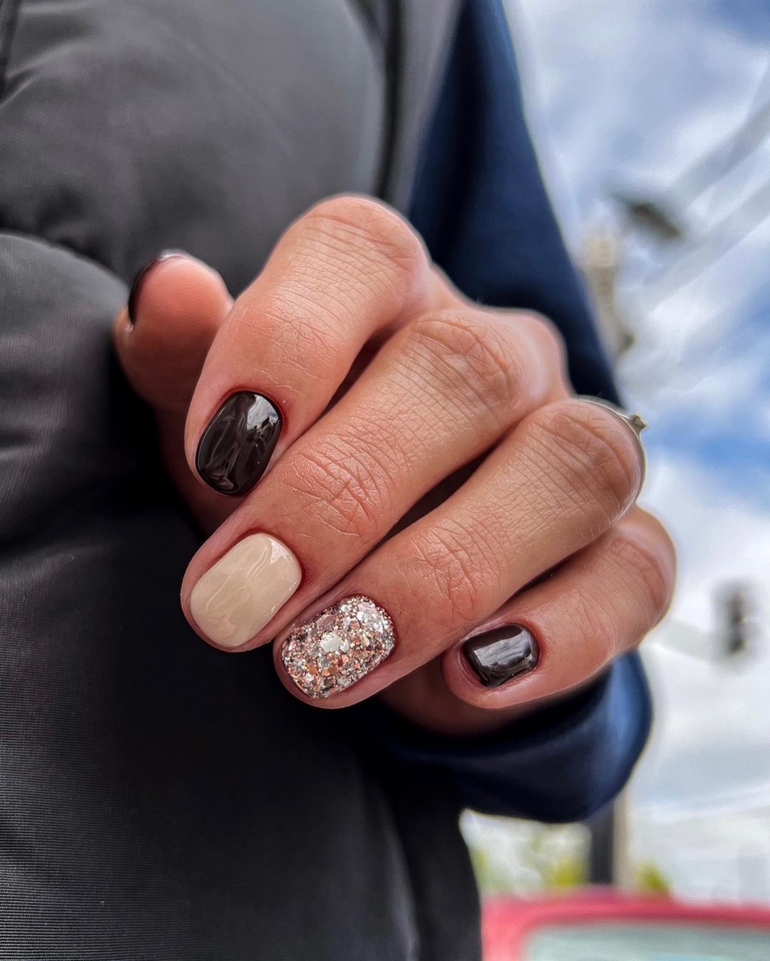 brown nail designs