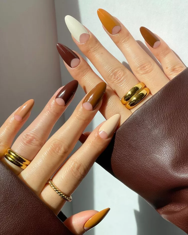 brown nail designs