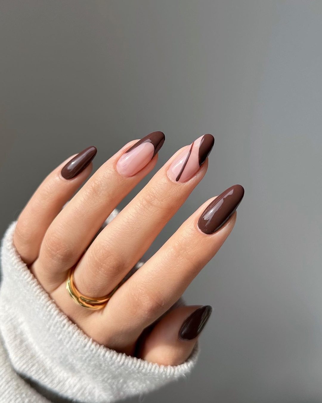 brown nail designs