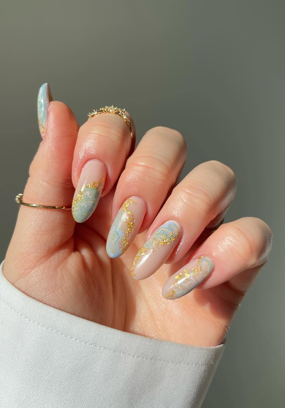 marble nail designs