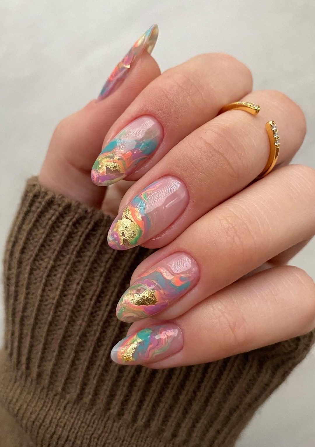 marble nail designs