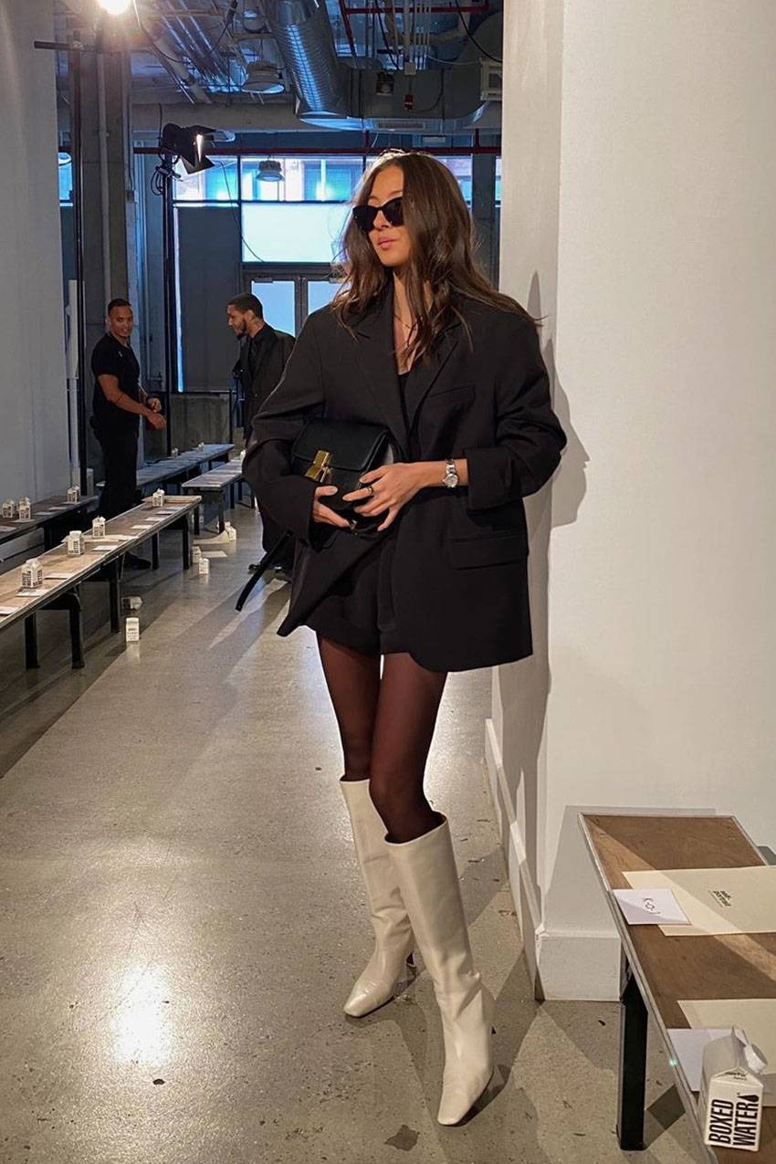 white boots outfit ideas