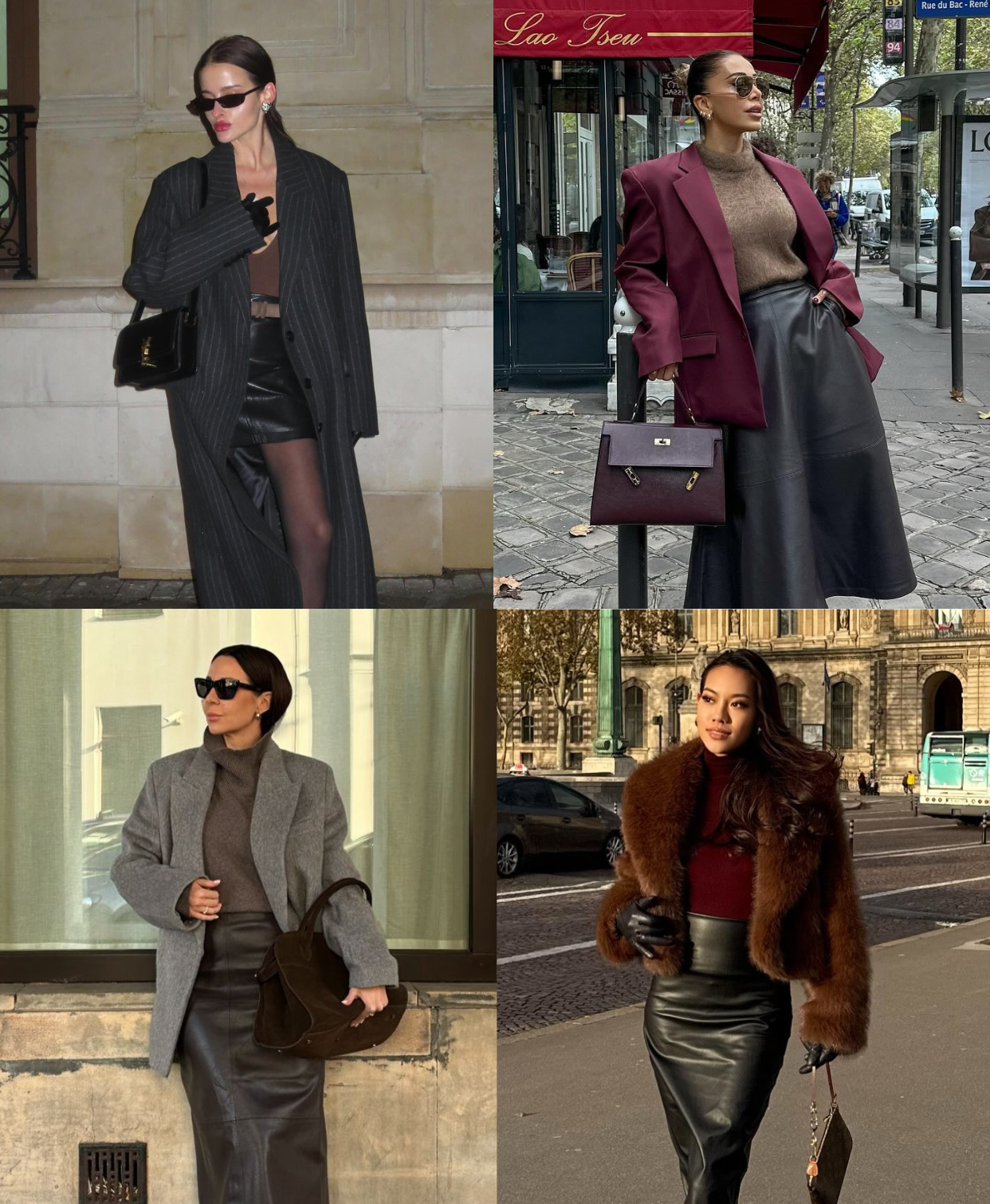 Leather Skirt Outfit Ideas That Never Miss